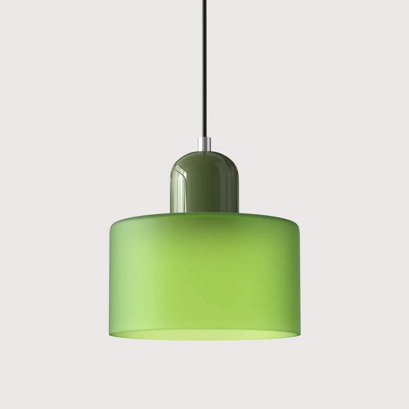 Retro Hanging Lamp | Adjustable Kitchen Pendant Light with Warm Glass Shade
