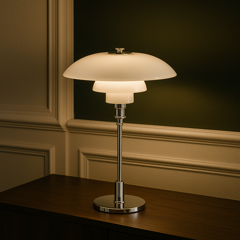 Scandinavian Style Table Lamp with Dimmable LED Light