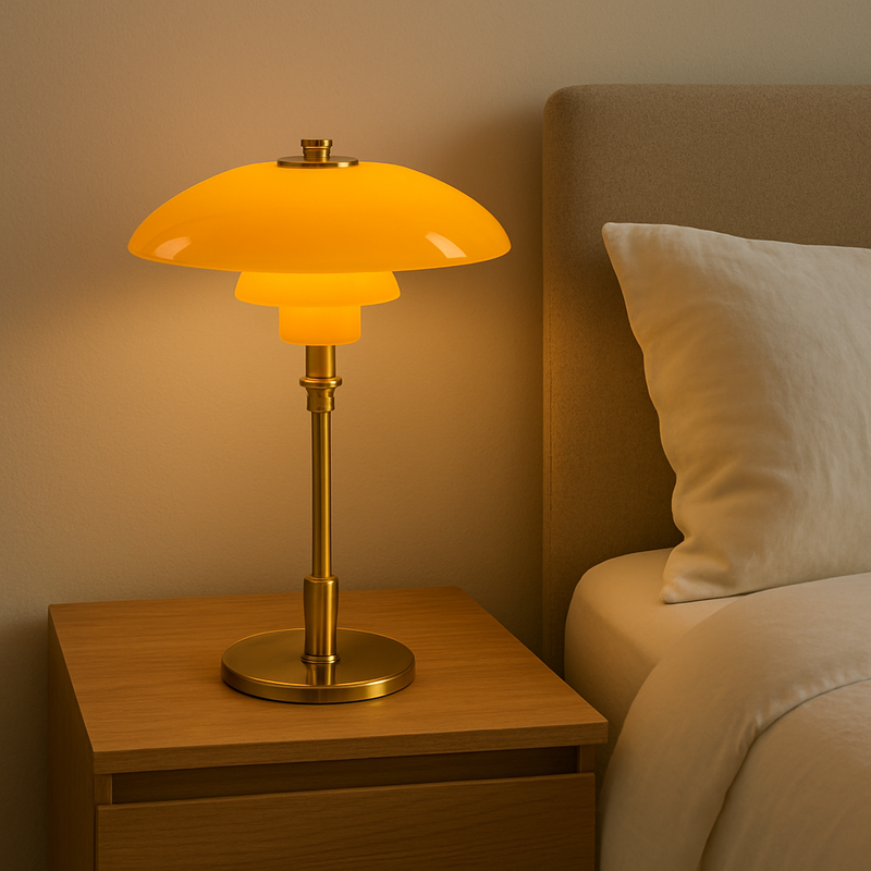 Scandinavian Style Table Lamp with Dimmable LED Light