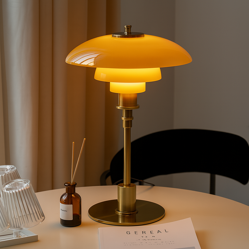 Scandinavian Style Table Lamp with Dimmable LED Light