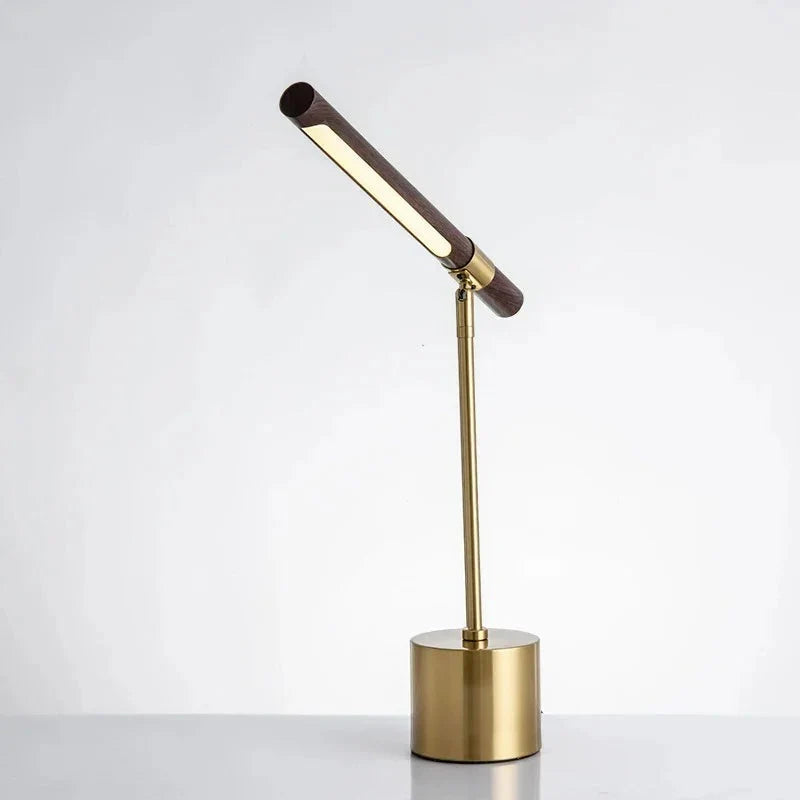 Sleek Metal Industrial Desk Lamp with LED Light