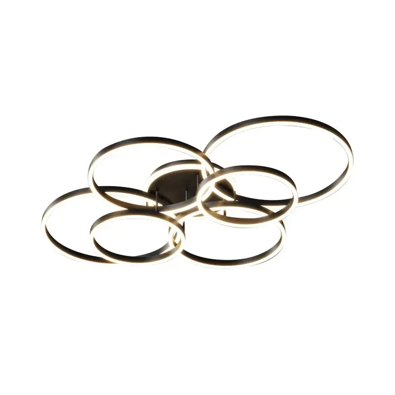 Sleek Modern Black Flush Mount Ceiling Light Fixture
