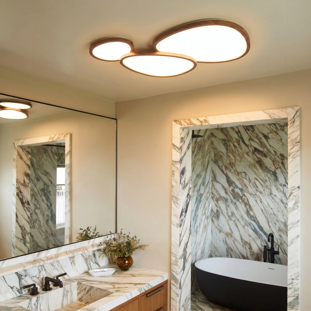 Sleek Modern Flush Mount Ceiling Light with LED