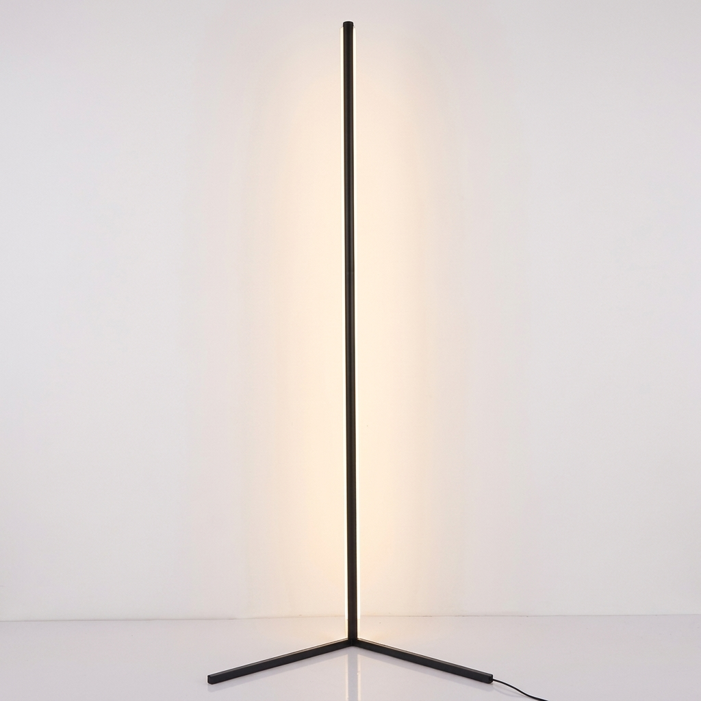 Slim Black Modern Floor Corner Lamp