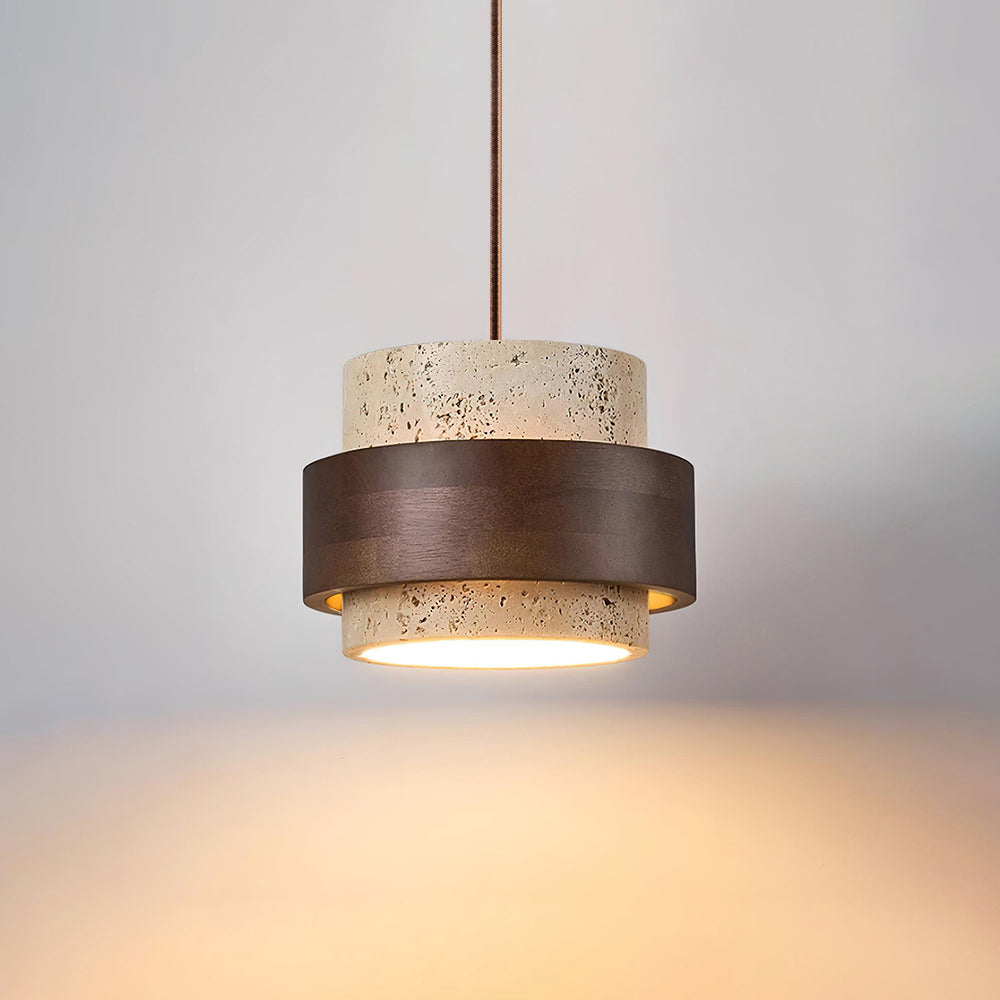Travertine Elegance | Stylish Modern Kitchen Pendant Lighting Fixture