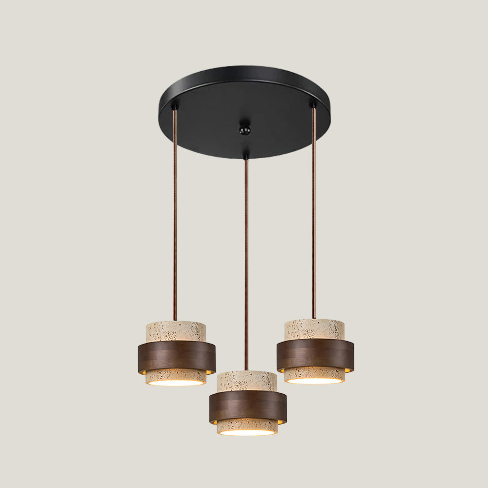 Travertine Elegance | Stylish Modern Kitchen Pendant Lighting Fixture