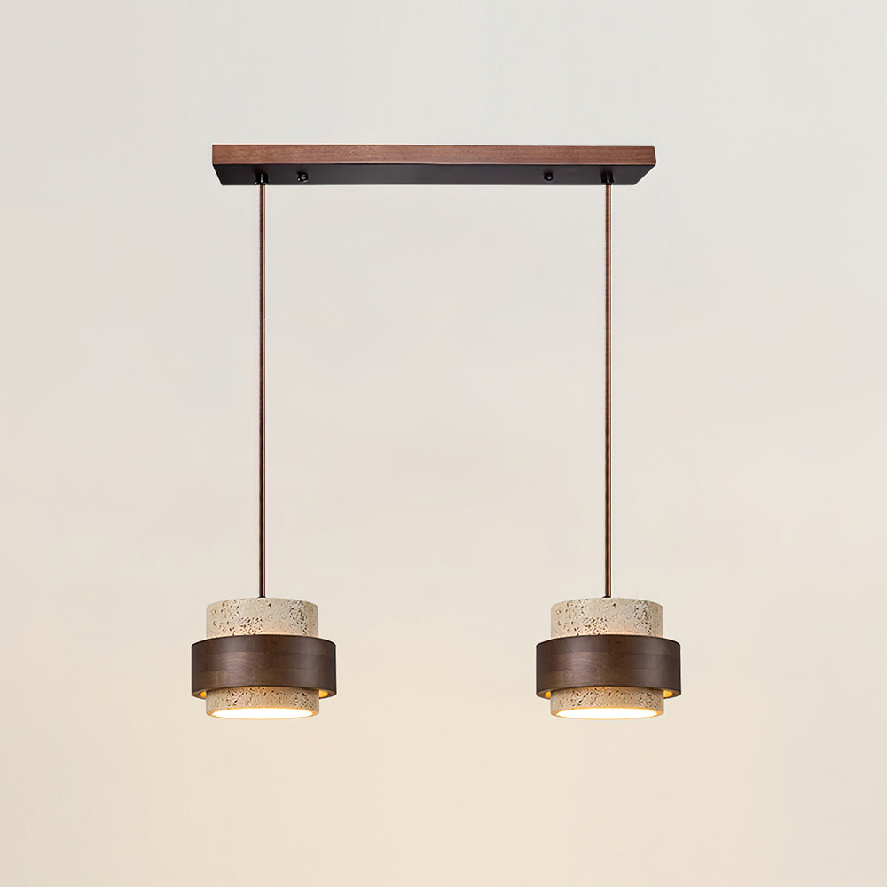 Travertine Elegance | Stylish Modern Kitchen Pendant Lighting Fixture