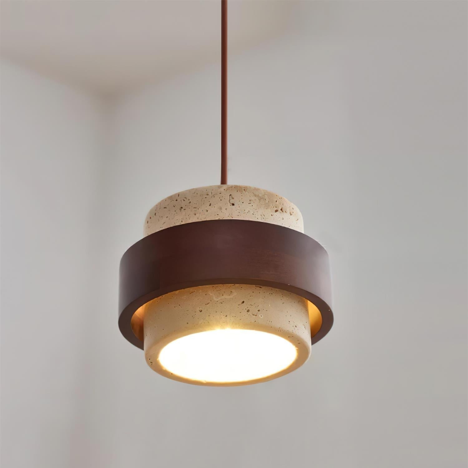 Travertine Elegance | Stylish Modern Kitchen Pendant Lighting Fixture