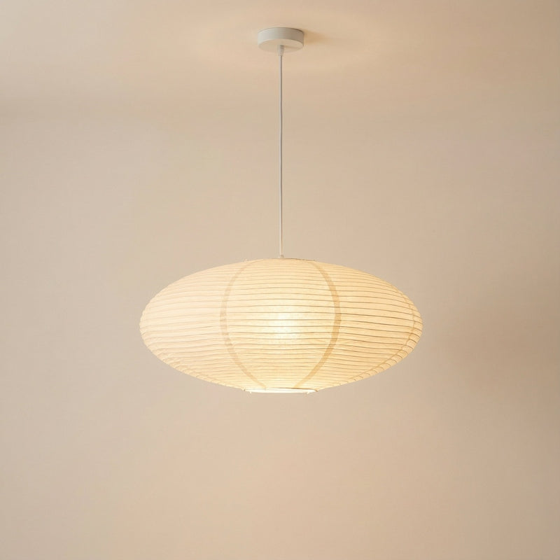 Wabi Collection | Hanging Lamp with Handmade Shade & Adjustable Height