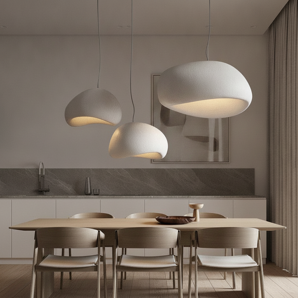 Wabi Sabi Collection | Mushroom Chandelier Light with Soft Ambient Glow