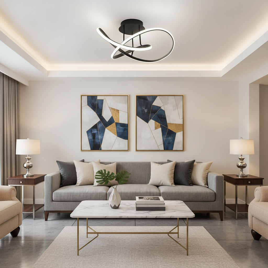 Luminara | Elegant Modern LED Ceiling Light Fixture for Stylish Spaces