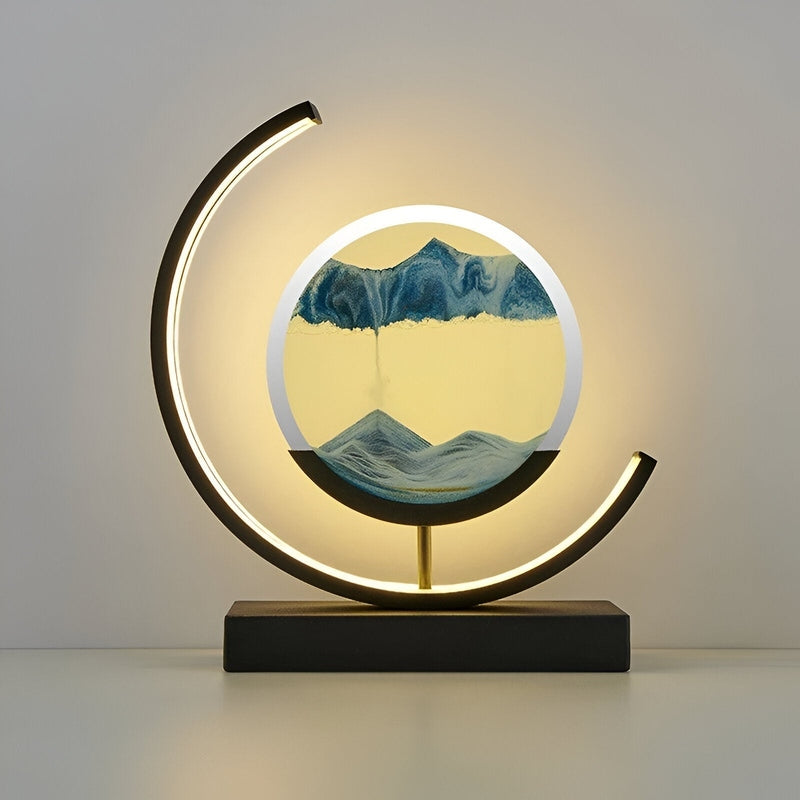 Artistic LED Table Lamp with Adjustable Tri-Color Lighting