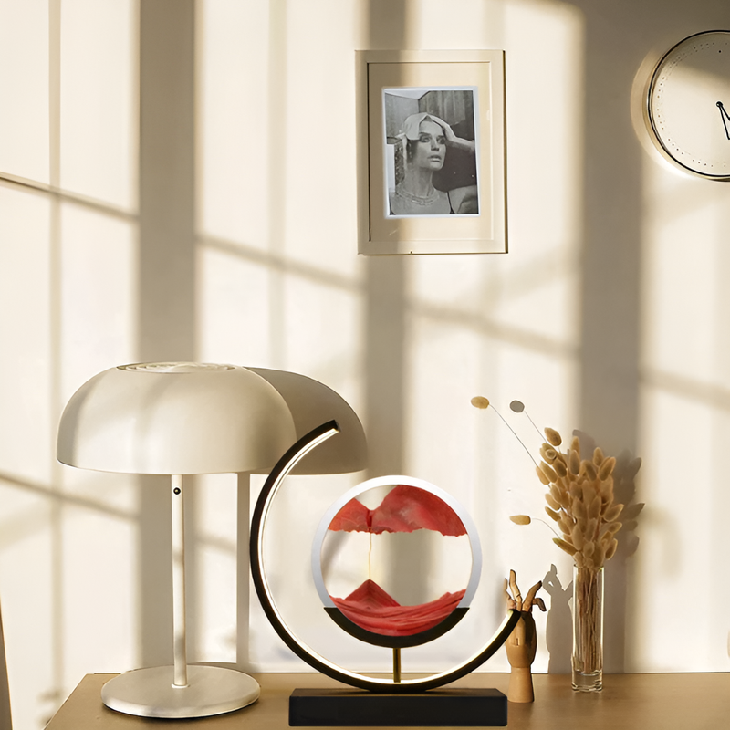 Artistic LED Table Lamp with Adjustable Tri-Color Lighting