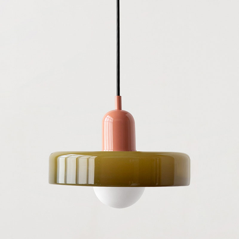 Bauhaus Collection | Glass Pendant Light with Adjustable Height