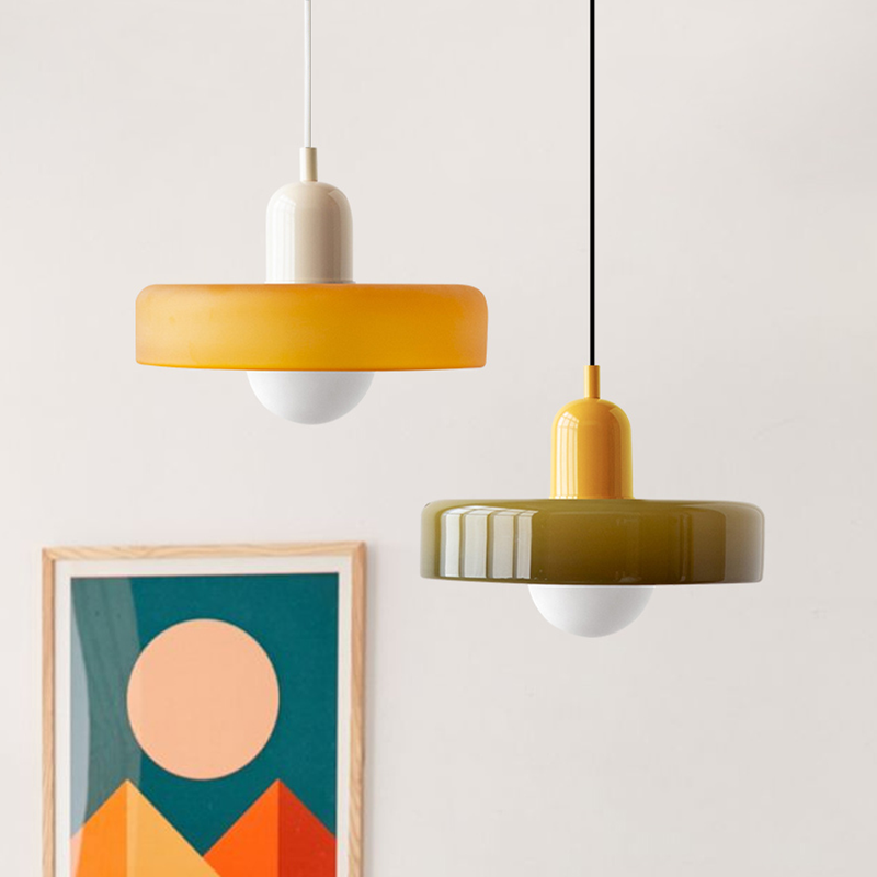 Bauhaus Collection | Glass Pendant Light with Adjustable Height