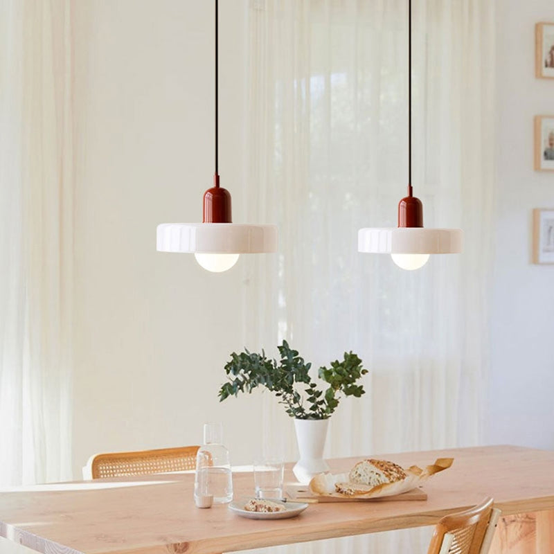 Bauhaus Collection | Glass Pendant Light with Adjustable Height