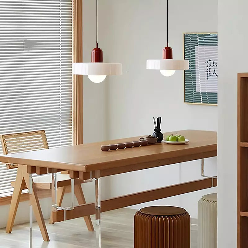 Bauhaus Collection | Glass Pendant Light with Adjustable Height