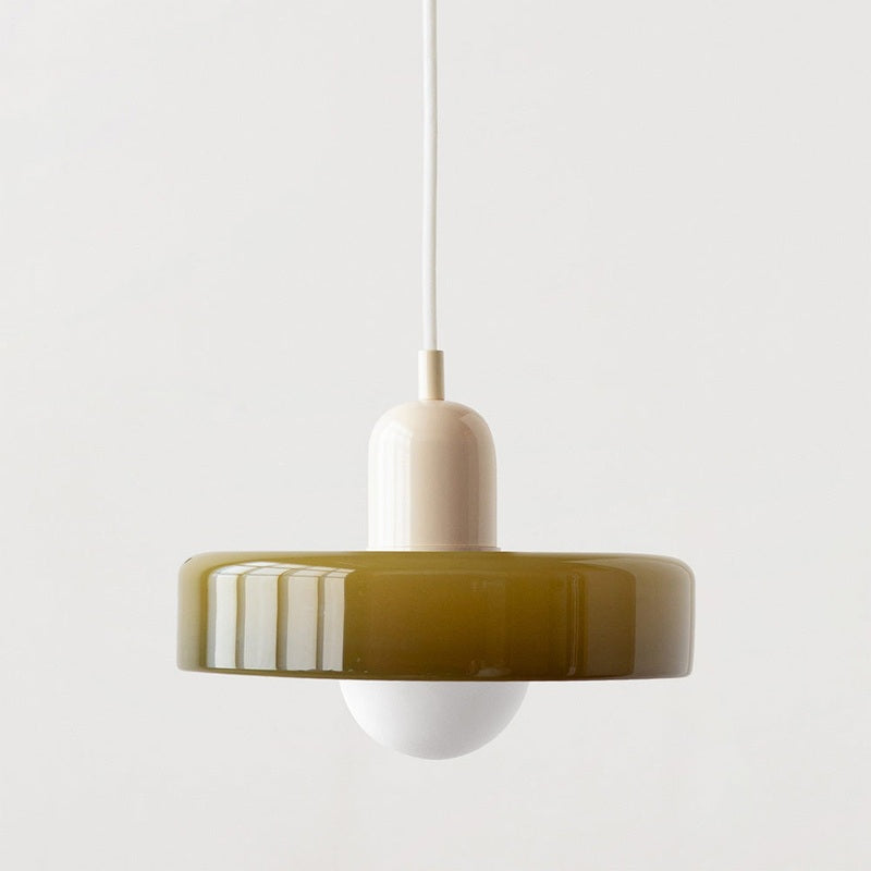 Bauhaus Collection | Glass Pendant Light with Adjustable Height