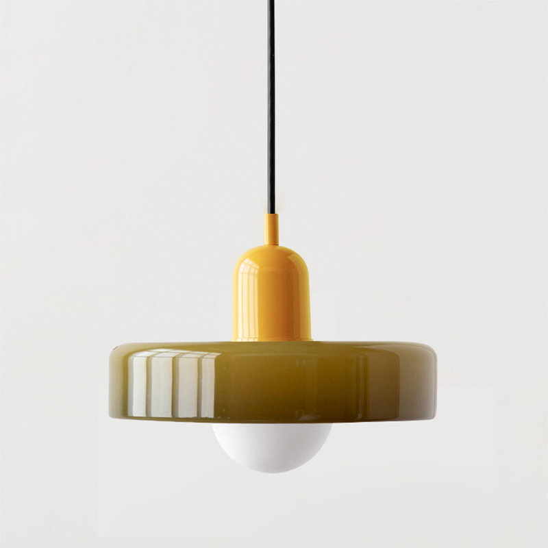 Bauhaus Collection | Glass Pendant Light with Adjustable Height