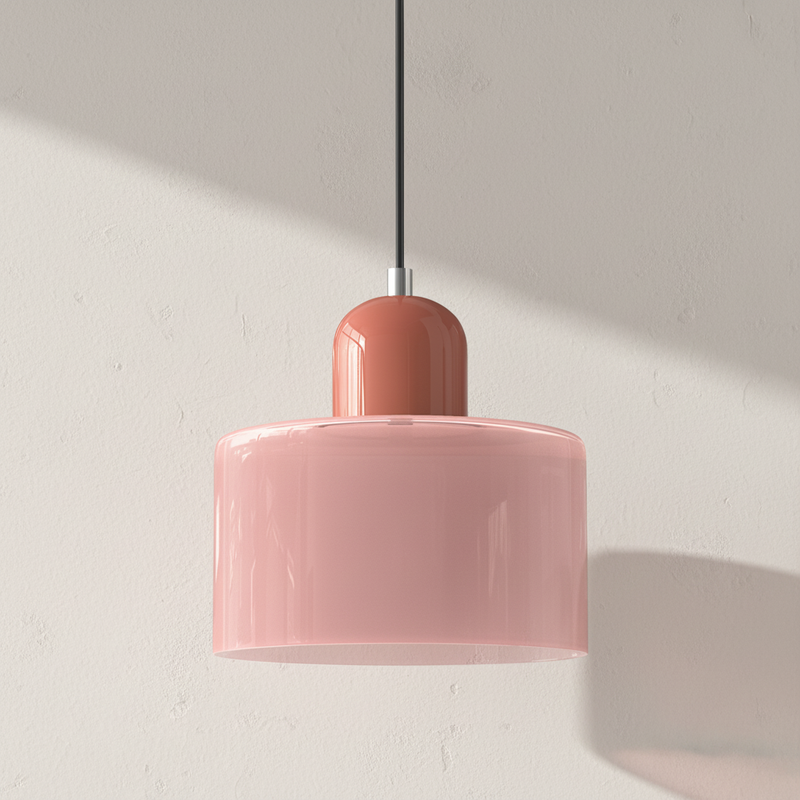 Bauhaus Collection | Glass Pendant Lighting with Colorful Elements