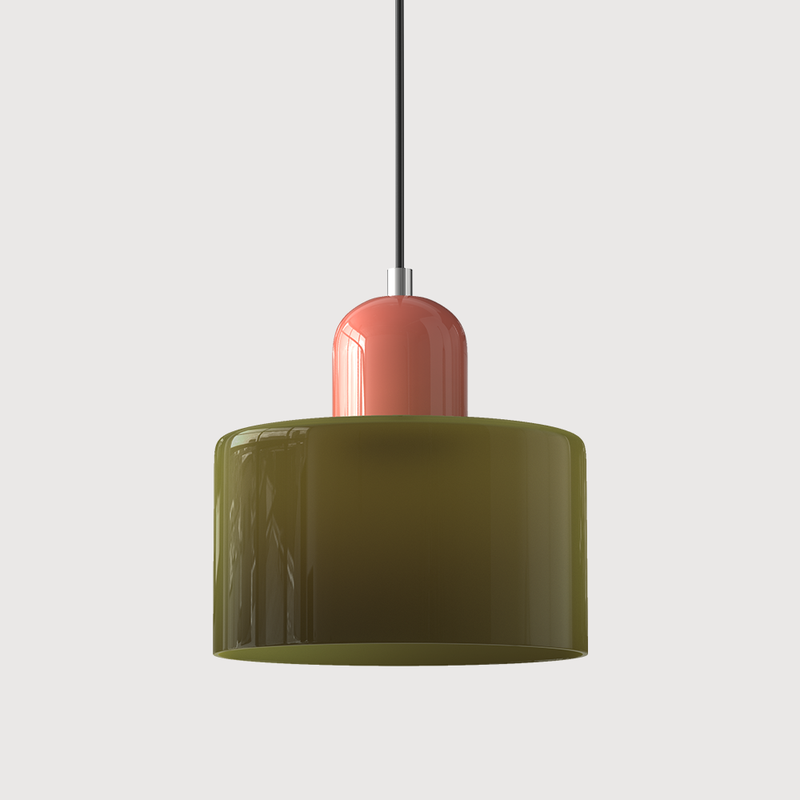 Bauhaus Collection | Glass Pendant Lighting with Colorful Elements