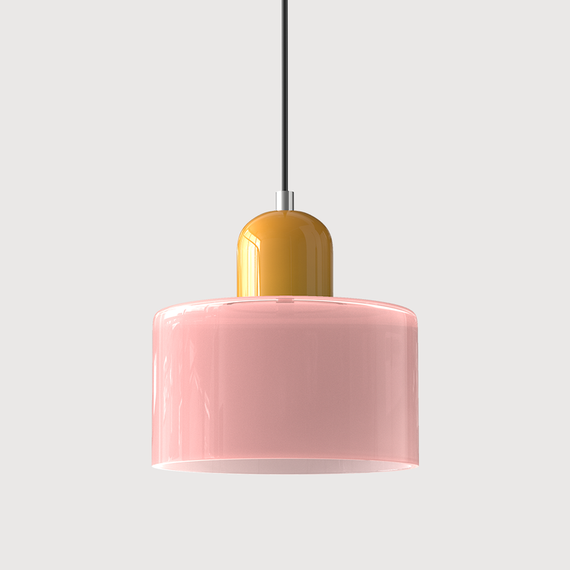 Bauhaus Collection | Glass Pendant Lighting with Colorful Elements