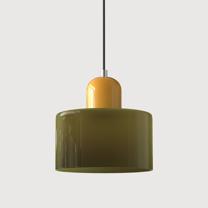 Bauhaus Collection | Glass Pendant Lighting with Colorful Elements