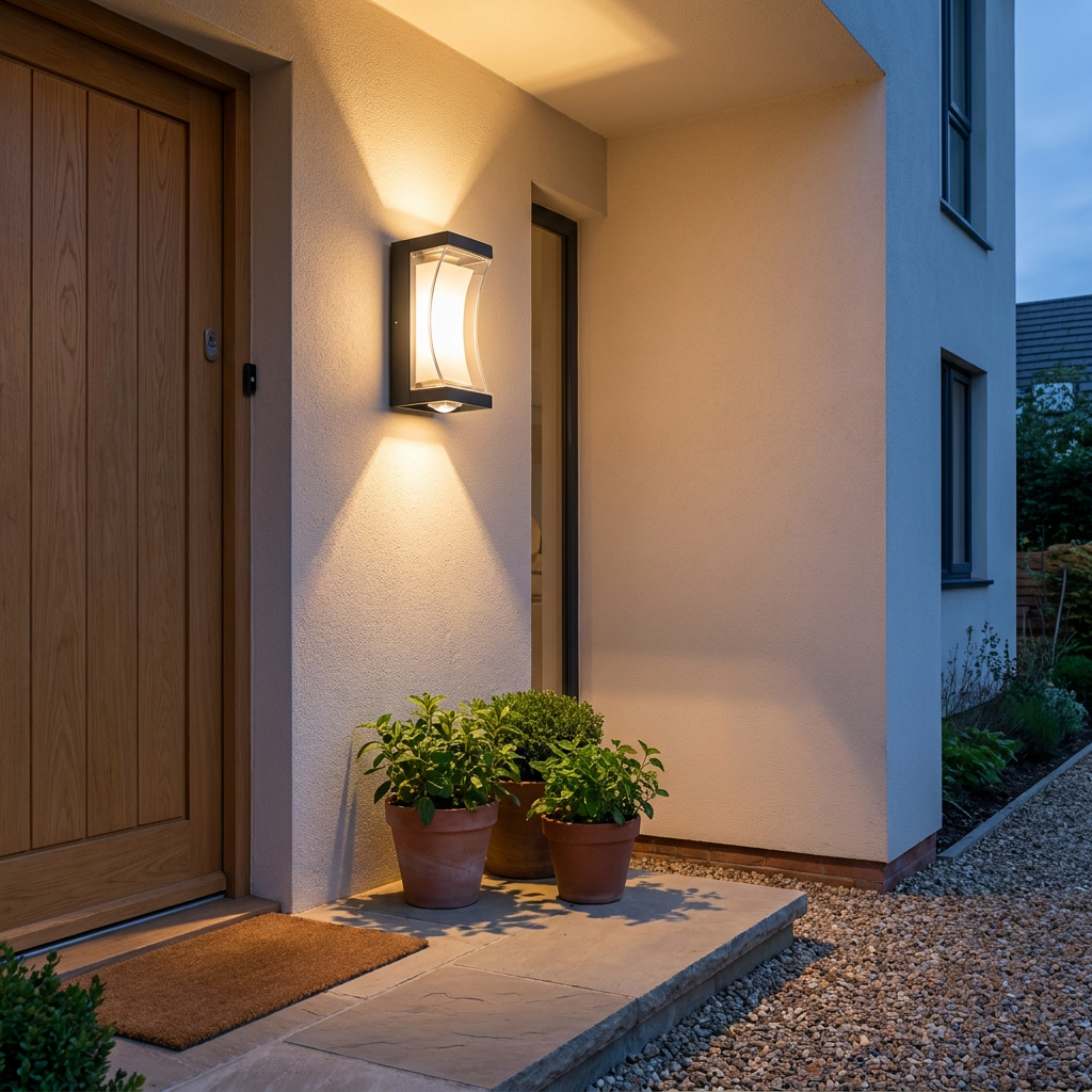 Black Up Down Outdoor Wall Lantern