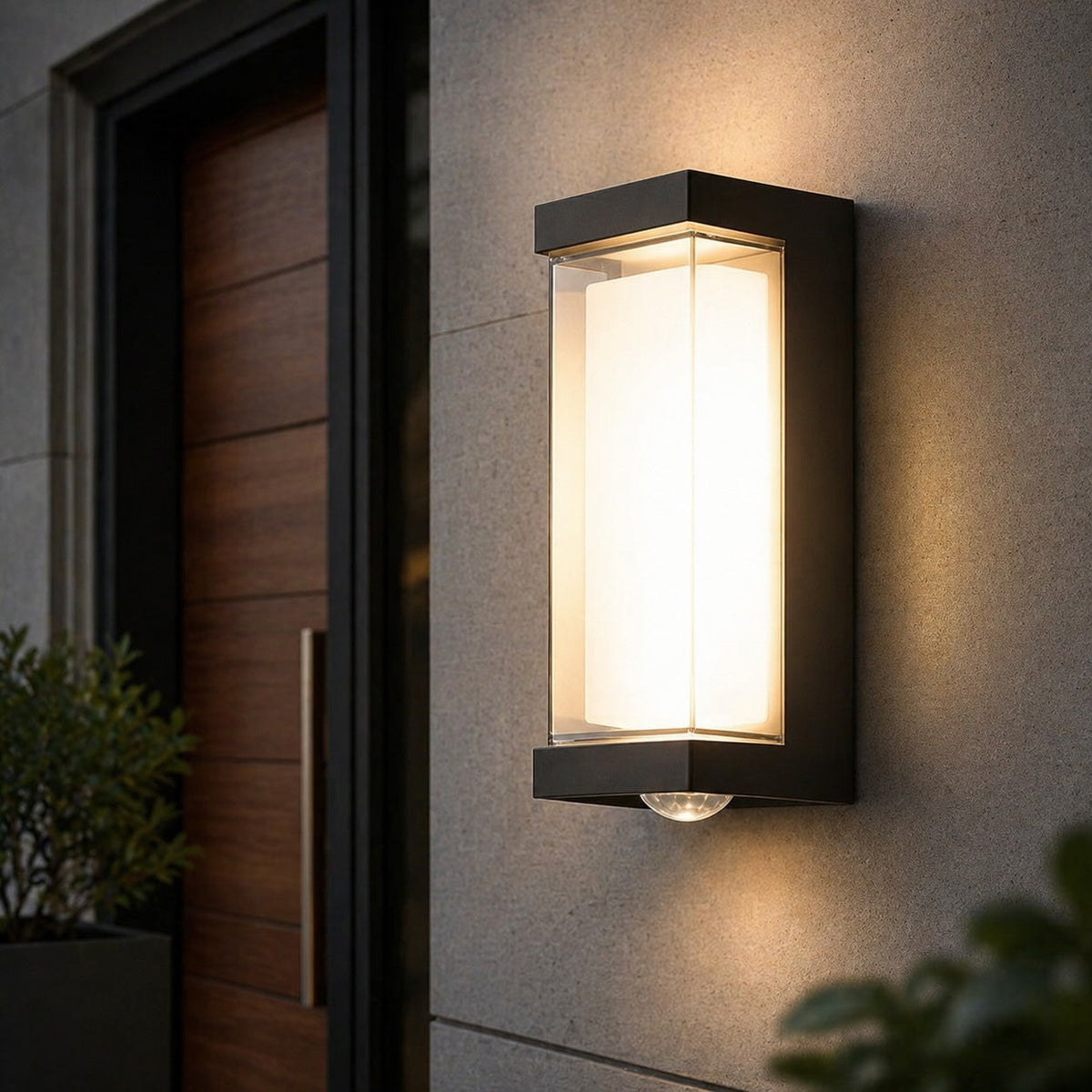 Black Up Down Outdoor Wall Lantern