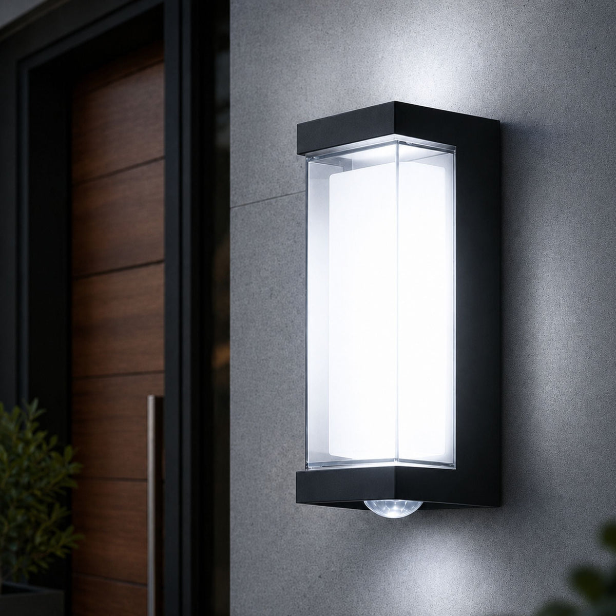Black Up Down Outdoor Wall Lantern