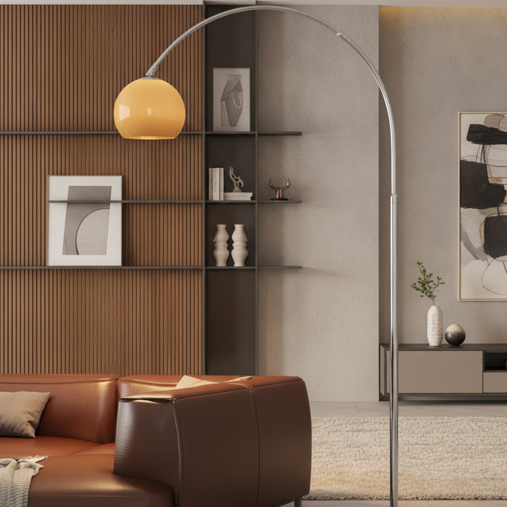 Cari Collection | Modern Floor Lamp with Upward-Facing Shade