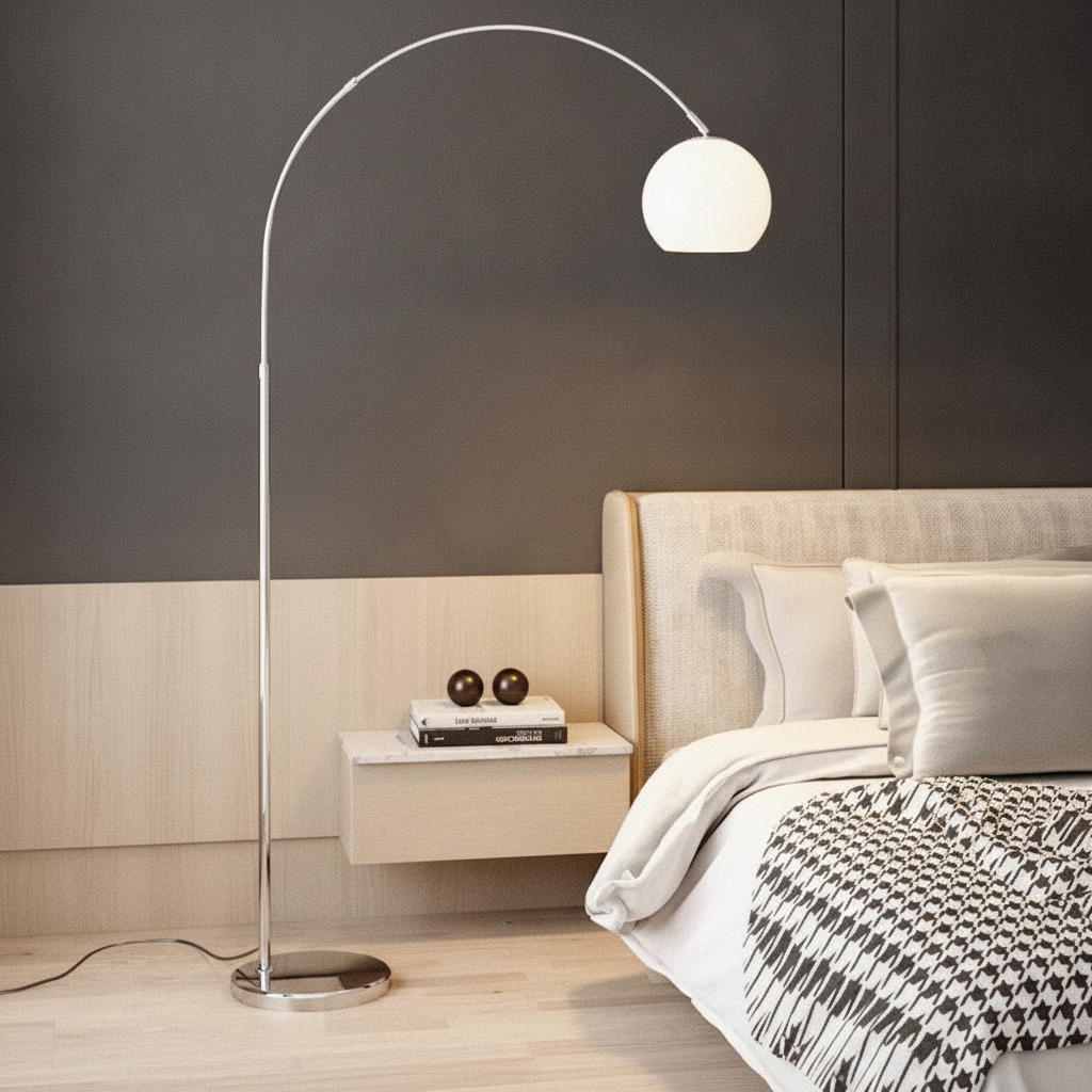 Cari Collection | Modern Floor Lamp with Upward-Facing Shade