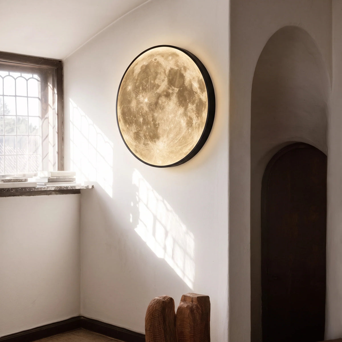 Celestial Glow | Wall Sconce Lighting with Realistic Lunar Design