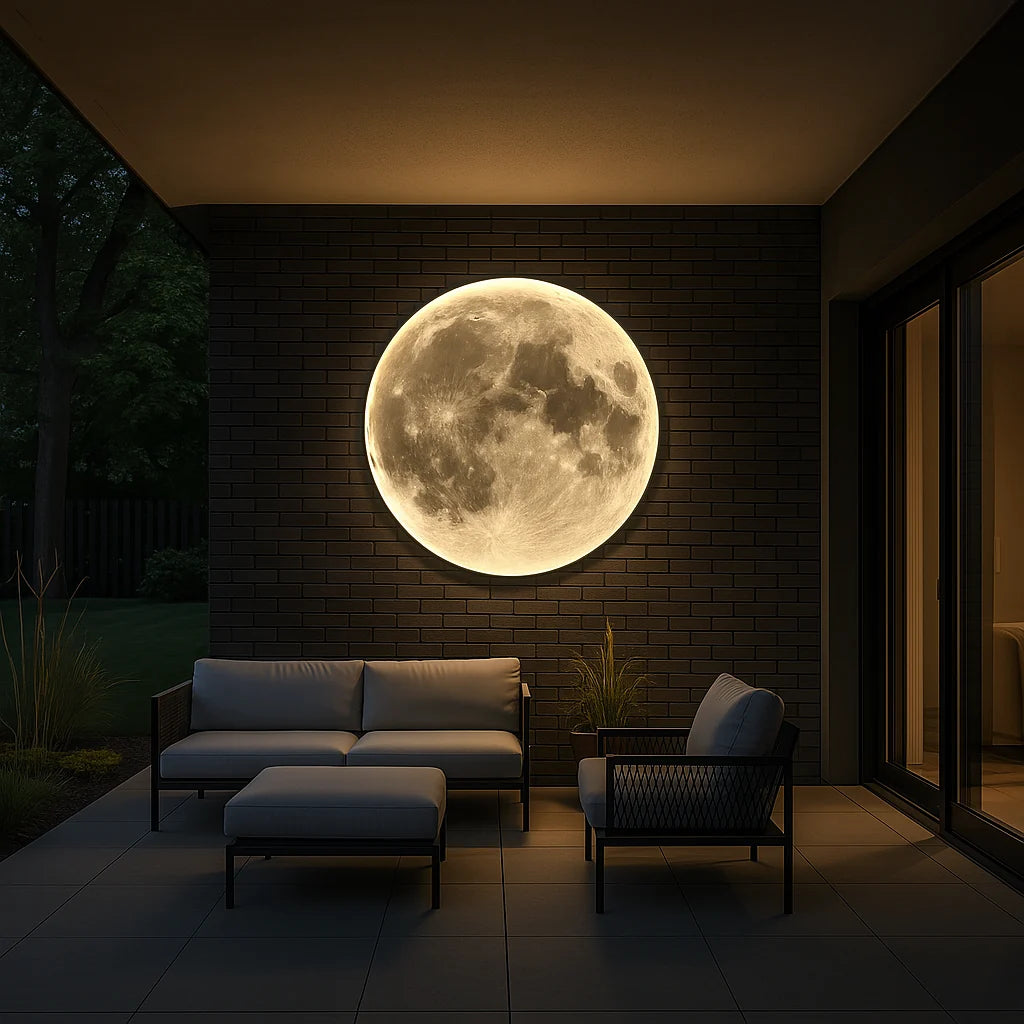 Celestial Glow | Wall Sconce Lighting with Realistic Lunar Design