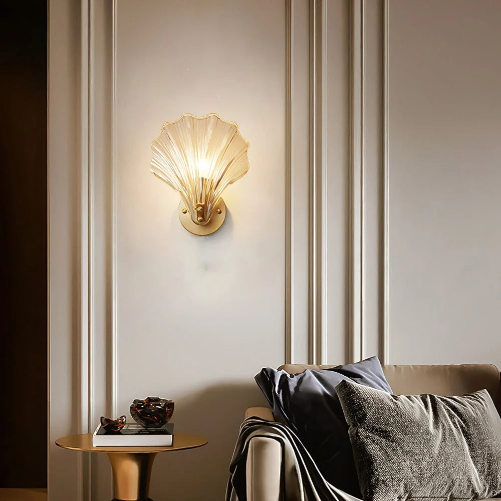 Coastal Elegance | Seashell Wall Light
