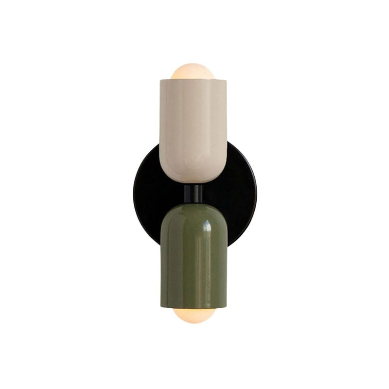 Contemporary Wall Lamp | Vertical Sconce Light with Dual Light Points