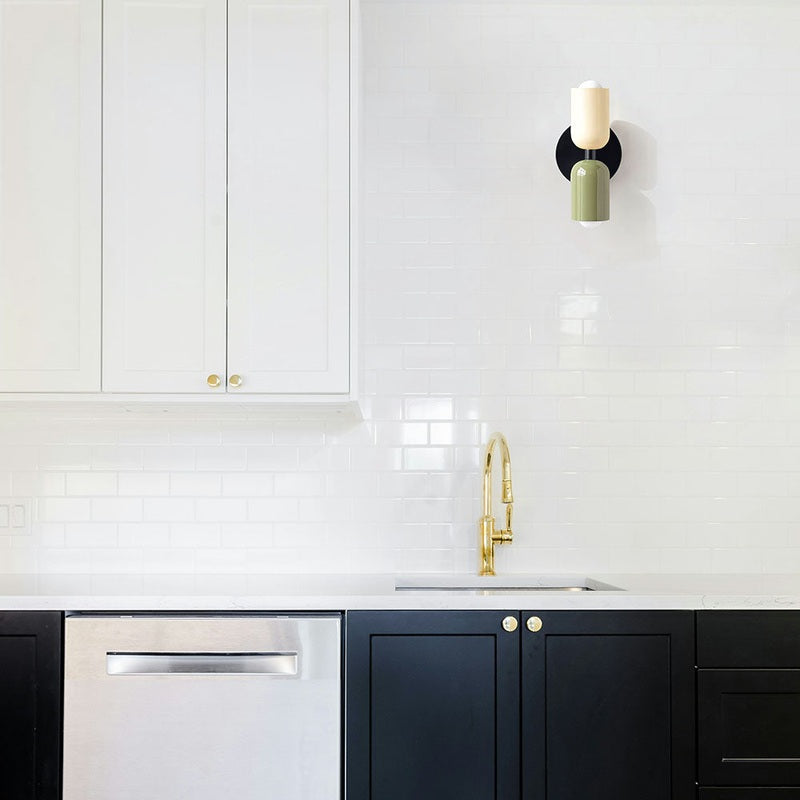 Contemporary Wall Lamp | Vertical Sconce Light with Dual Light Points