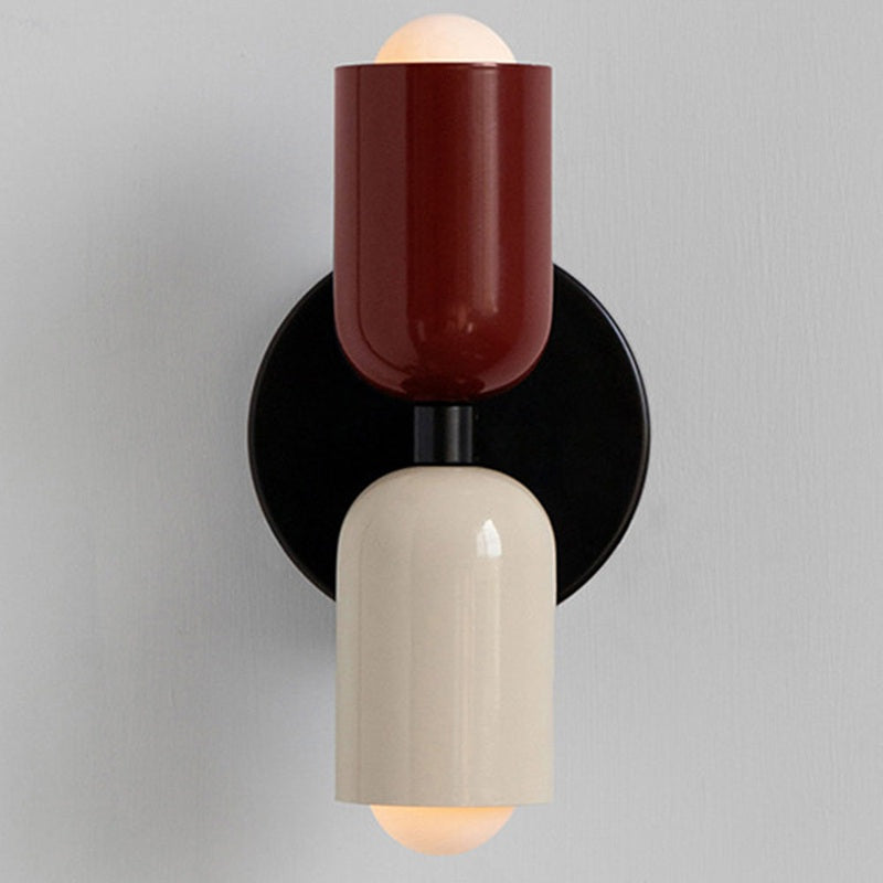 Contemporary Wall Lamp | Vertical Sconce Light with Dual Light Points