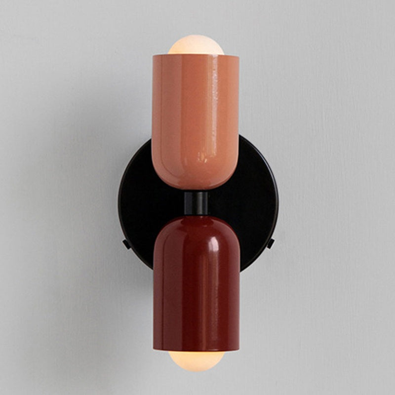 Contemporary Wall Lamp | Vertical Sconce Light with Dual Light Points