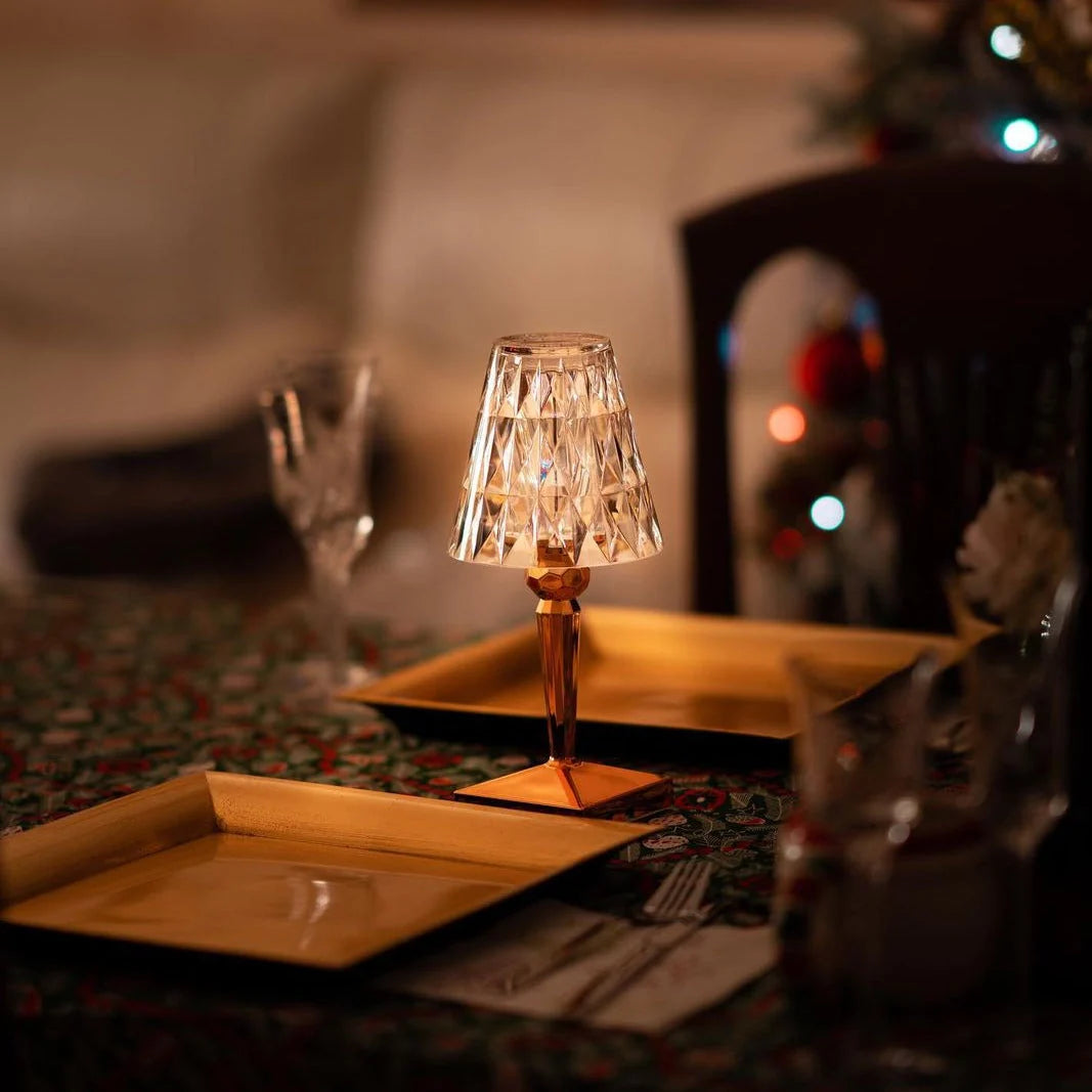 Cordless Crystal Touch Table Lamp with Adjustable Brightness