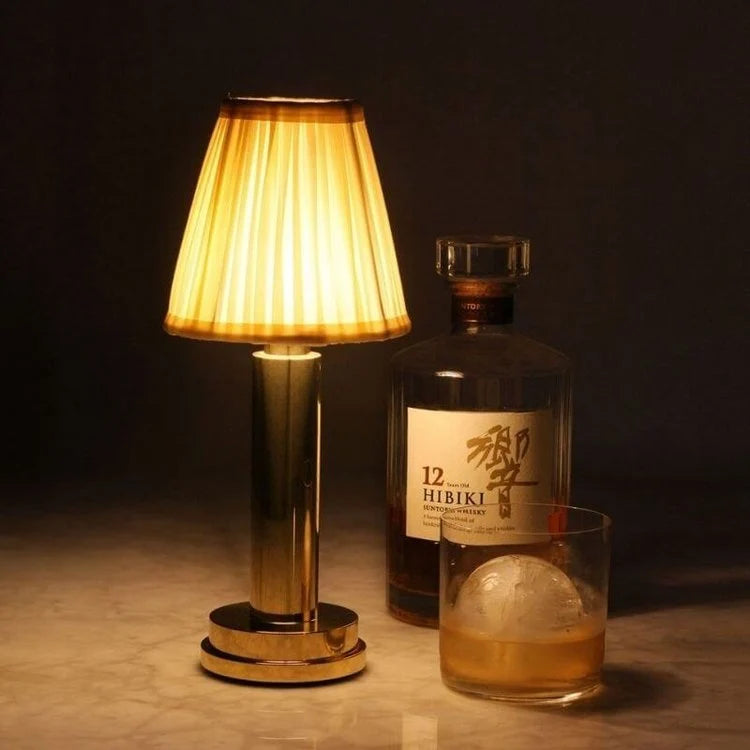 Cordless Fabric Table Lamp with Touch Control