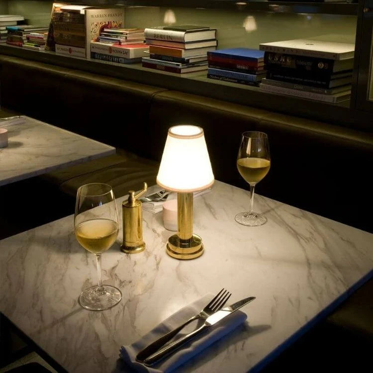 Cordless Fabric Table Lamp with Touch Control