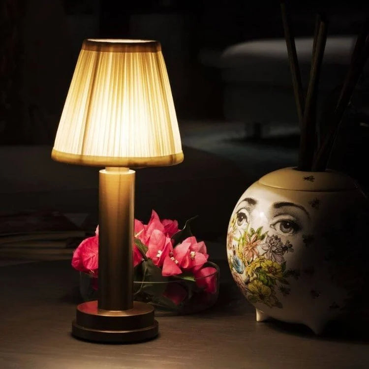 Cordless Fabric Table Lamp with Touch Control