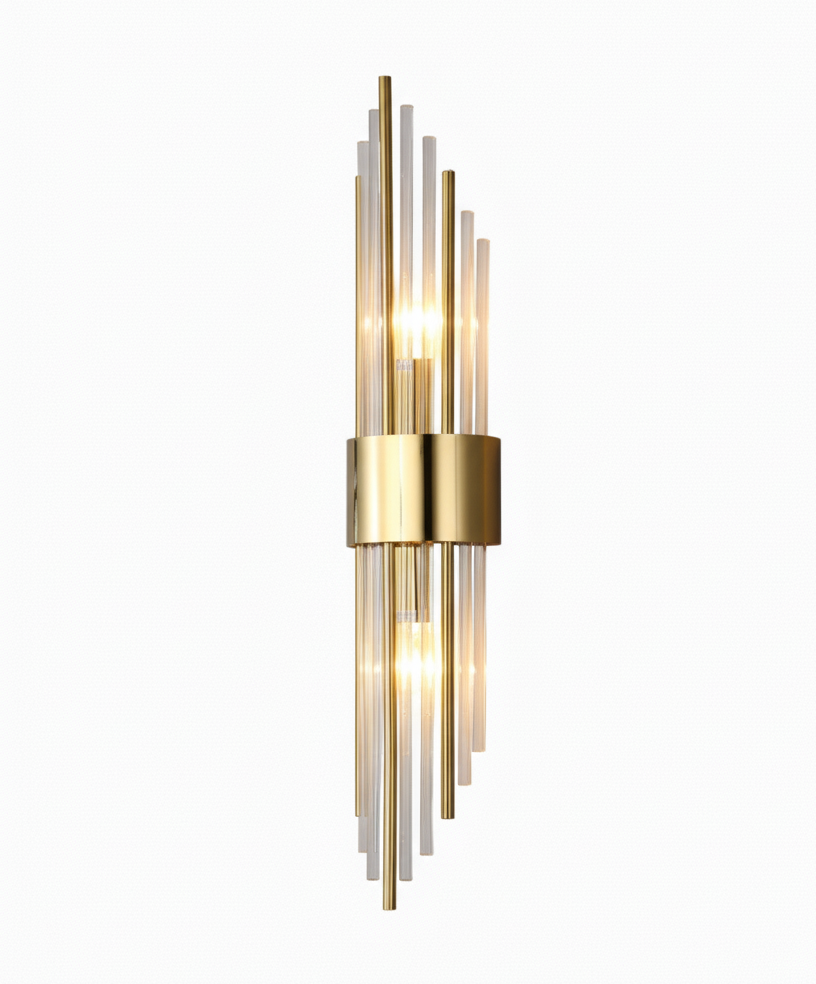 Crystal Rod Up Down Wall Light