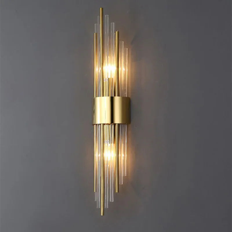 Crystal Rod Up Down Wall Light