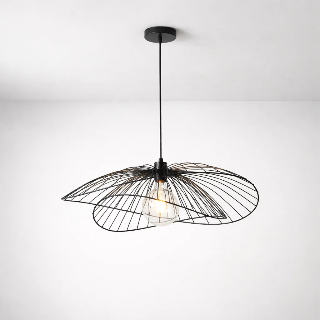 Elegant Black Pendant Light with Adjustable Drop