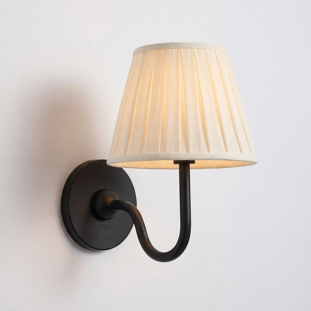 Elegant Fabric Drum Wall Sconce for Ambient Lighting
