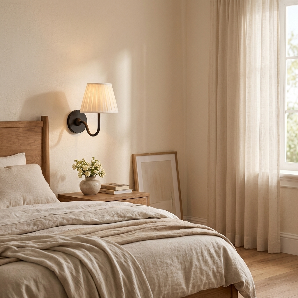 Elegant Fabric Drum Wall Sconce for Ambient Lighting