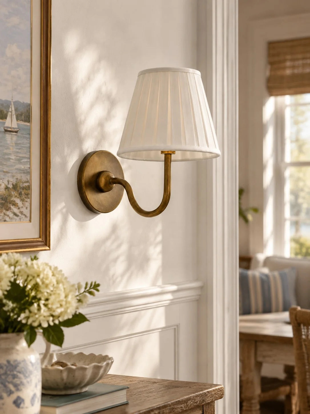 Elegant Fabric Drum Wall Sconce for Ambient Lighting