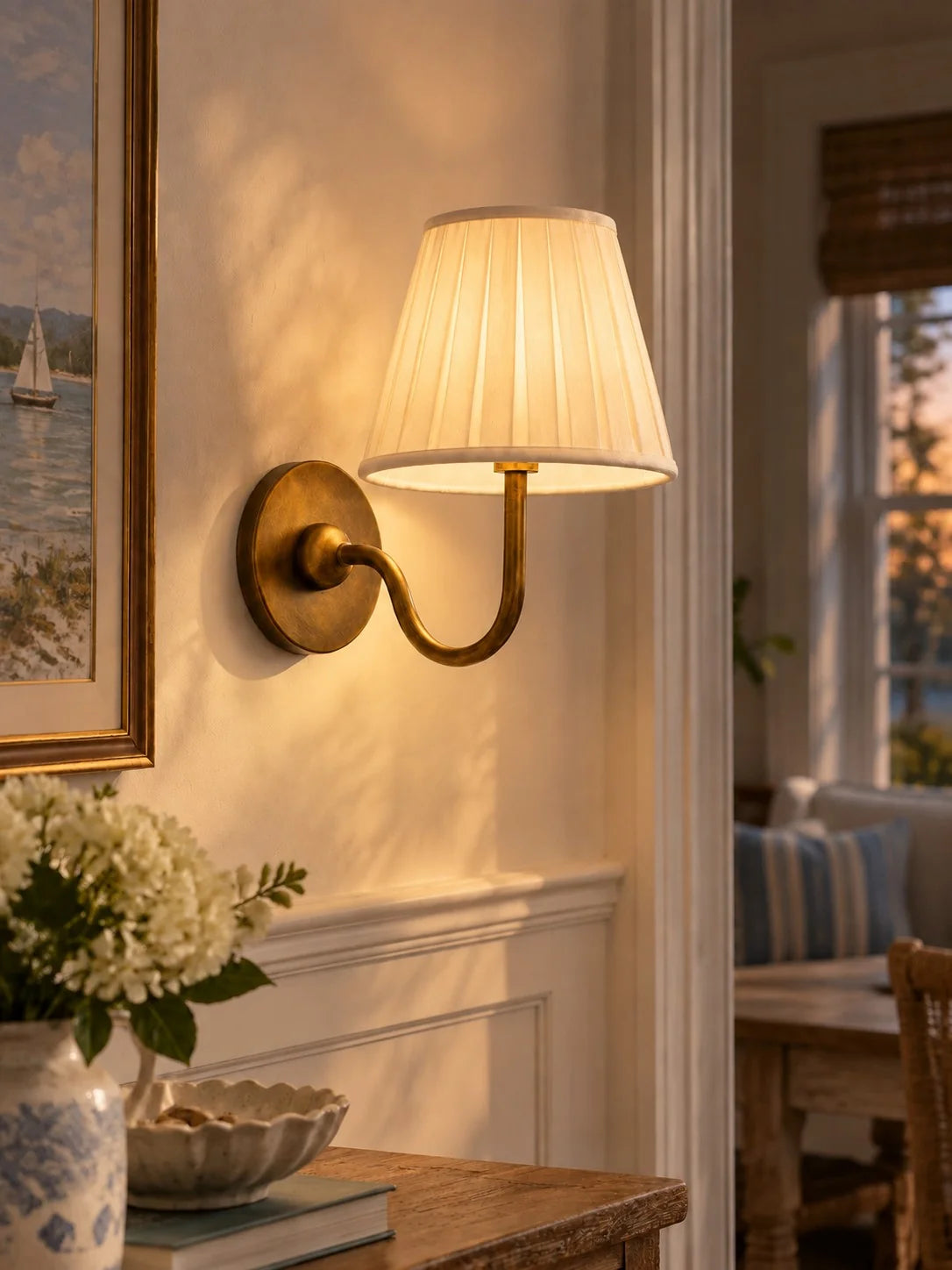 Elegant Fabric Drum Wall Sconce for Ambient Lighting